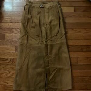 Adorable suede camel skirt